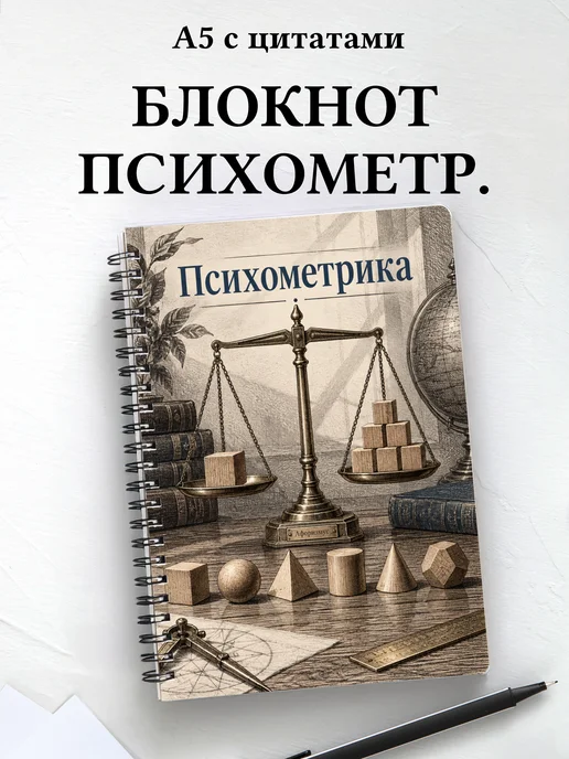 Блокнот Психометрика с мотивирующими цитатами
