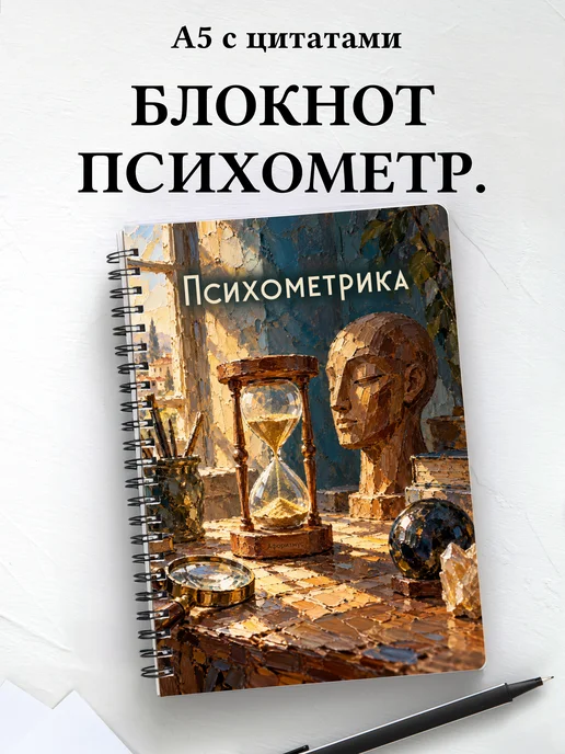 Блокнот Психометрика с мотивирующими цитатами