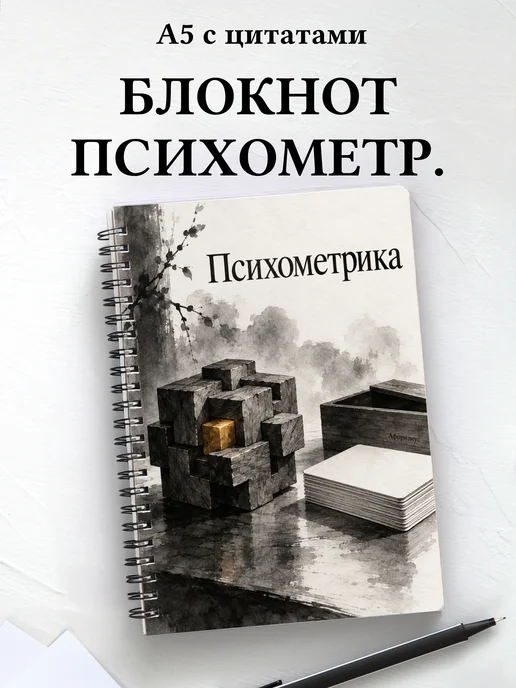 Блокнот Психометрика с мотивирующими цитатами