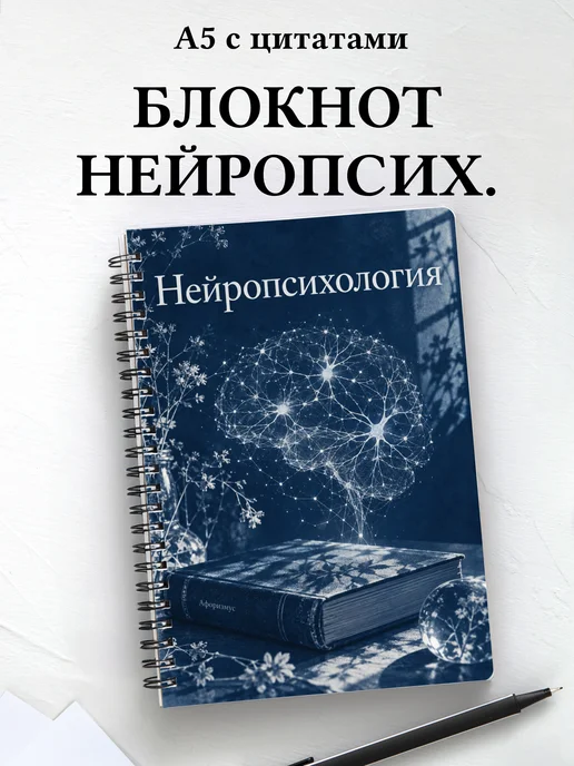 Блокнот Нейропсихология с мотивирующими цитатами