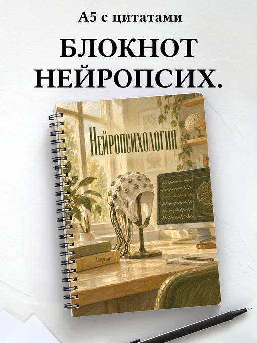 Блокнот Нейропсихология с мотивирующими цитатами