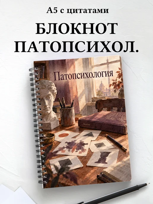 Блокнот Патопсихология с мотивирующими цитатами