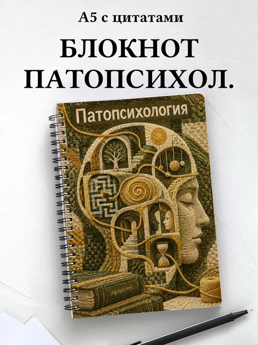 Блокнот Патопсихология с мотивирующими цитатами