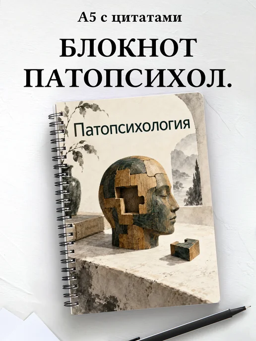 Блокнот Патопсихология с мотивирующими цитатами