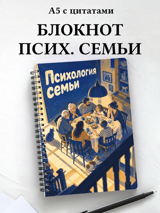 Блокнот Психология семьи с мотивирующими цитатами