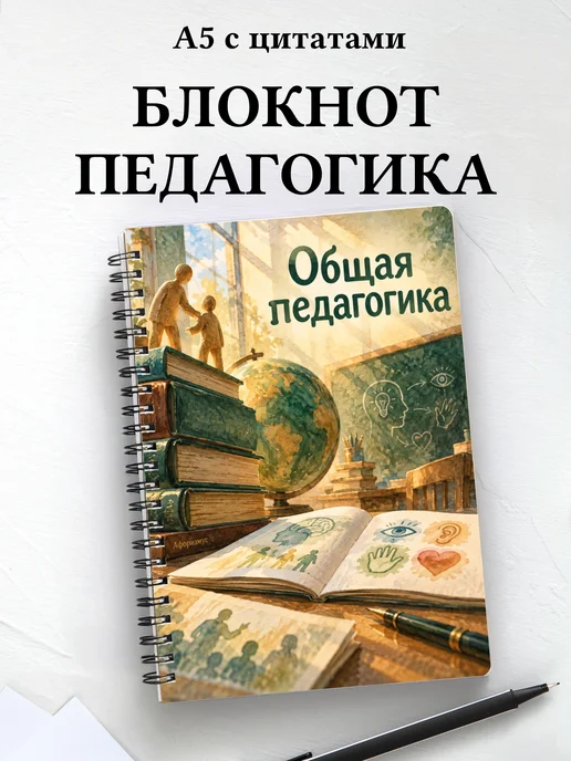 Блокнот Общая педагогика с мотивирующими цитатами