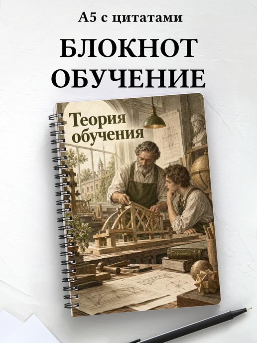 Блокнот Теория обучения с мотивирующими цитатами