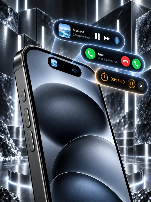 Смартфон Apple iPhone 15 Pro 128 ГБ, черный, фото 2