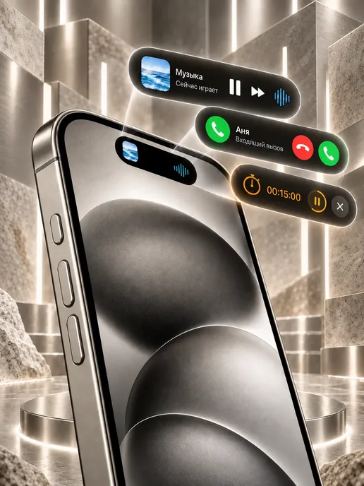 Смартфон Apple iPhone 15 Pro 128 ГБ, титан, фото 2