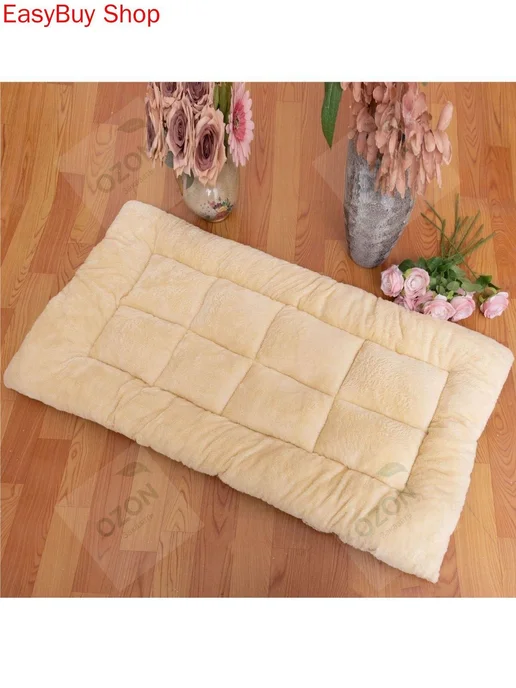 Лежанка для собак 120×60 см, плюшевая, съемный чехол, 120x60 см, фото 3