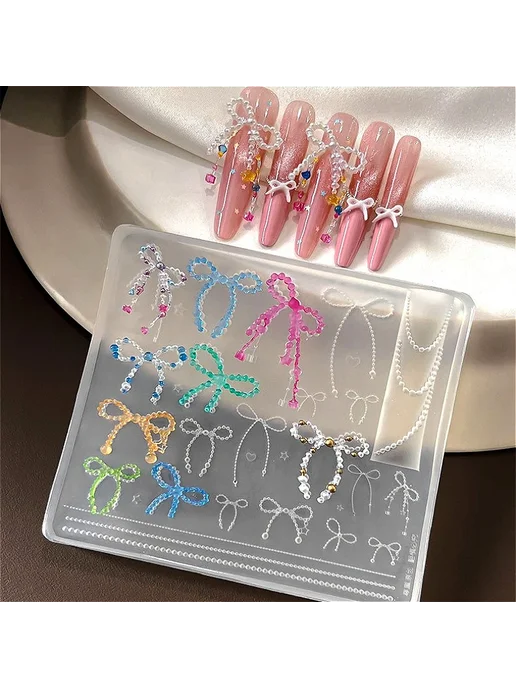 PONYTREE трафареты для маникюра silicone MP8608A01, вариант, фото 4
