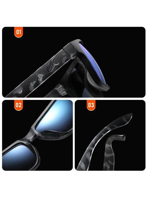 KAENON Солнечные очки C5 sky blue mirror, голубой, фото 5