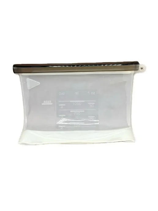 Многоразовый силиконовый пакет для продуктов 1000 мл, 1000 мл, фото 6