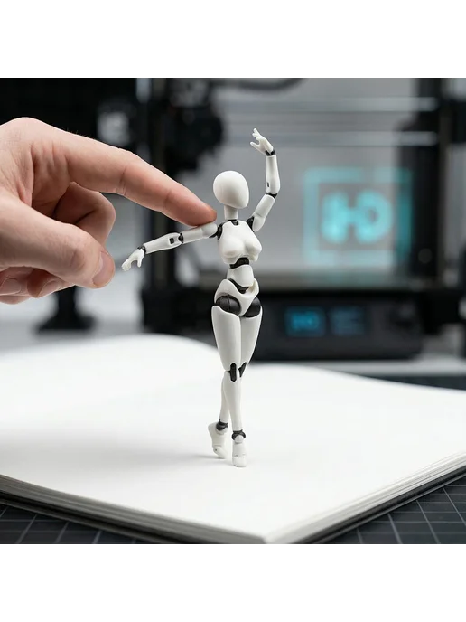 модель сборки совместной куклы с 3d-печатью, вариант, фото 7
