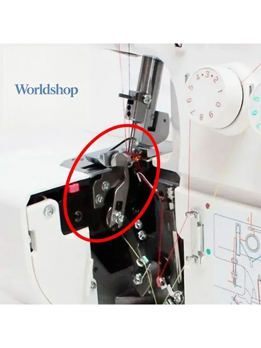 Комплект ножей для оверлока Janome 204D 205D 210D T-34, вариант, фото 2