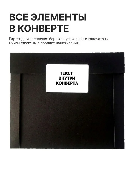 "Все только начинается" Гирлянда растяжка надпись, буквы из, вариант, фото 5