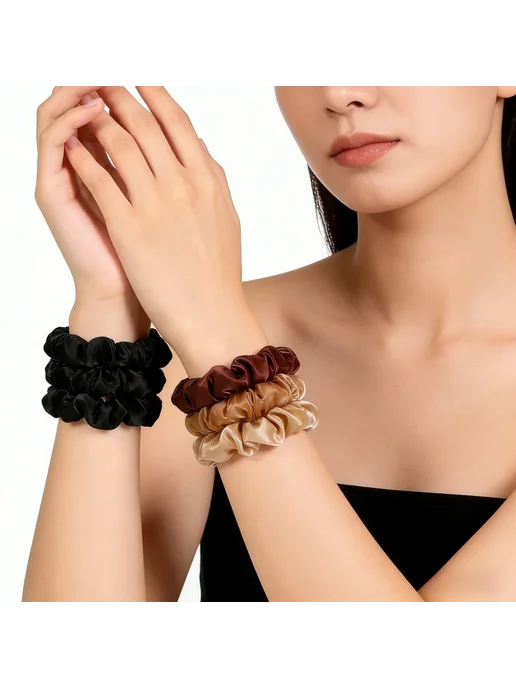 wendolce Эластичные резинки для волос PJ005-100PCS-G, вариант, фото 5
