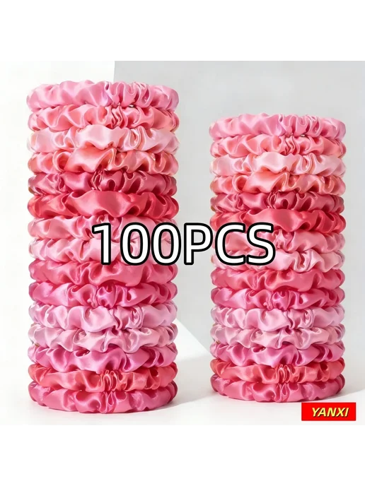 wendolce Эластичные резинки для волос Розовый, PJ005-100PCS-, розовый