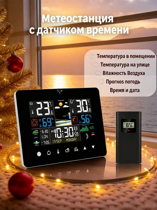Домашняя метеостанция с внешним датчиком, вариант, фото 2