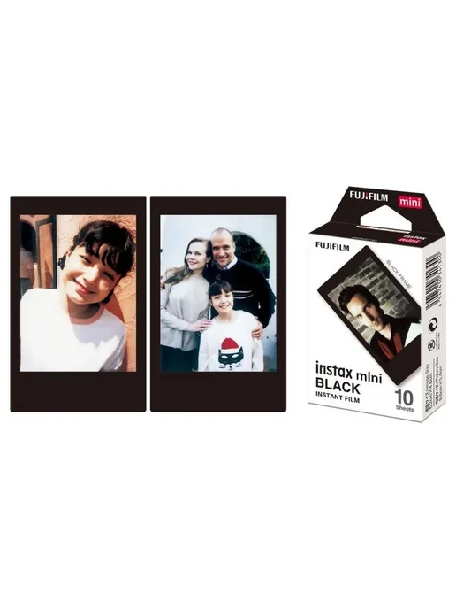 Картридж для камеры Colorfilm Instax Mini 10 pack Black Fram, черный, фото 4