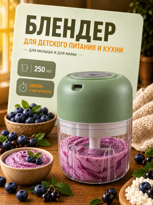 Блендер для детского питания и кухни, пюре и соусов, мини, вариант