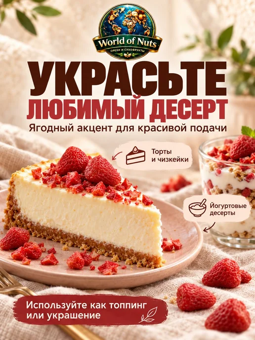 Клубника натуралная 500 гр, 500 г, фото 2