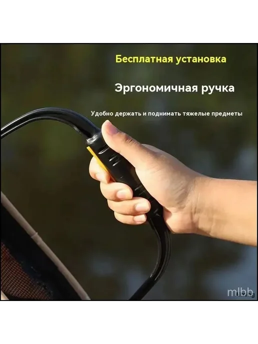 Складное ведро на открытом воздухе, модель с ручкой для пере, вариант, фото 8