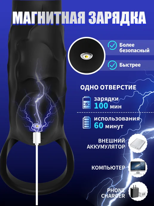 насадки на член для увеличения,Может стимулировать точку G, вариант, фото 8