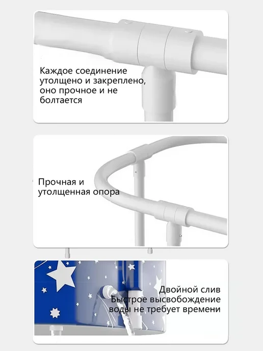 Большая складная ванна для купания детей и взрослых, вариант, фото 3