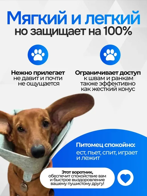 Ветеринарный защитный воротник для животных, вариант, фото 2