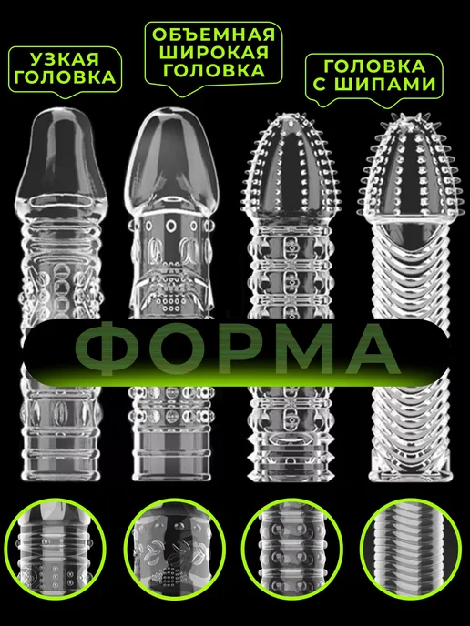 Насадка и удлинители на член для секса и увеличения набор, белый, фото 3