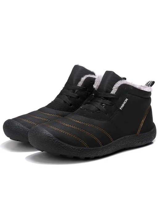 Мужские ботинки на платформе waterproof anti-slip, outdoor, черный