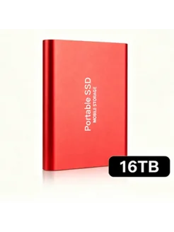 RNABAU Портативный SSD-накопитель USB 3.1 Type-C Красный, 16