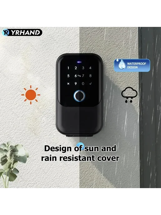 YRHAND Умный беспроводной Bluetooth-замок TTlock K5 TY, черный, фото 4