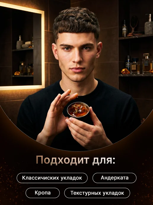 Воск для укладки волос мужской AQWAX, водная основа, мл, вариант, фото 5