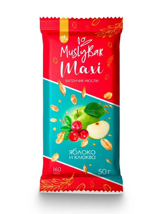 bee lab Батончик мюсли бар макси Яблоко и Клюква 50 гр, 50 г, фото 6