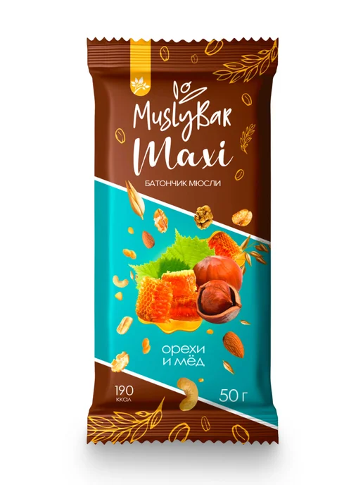 bee lab Батончик мюсли бар макси Орех и Мед 50 гр, 5 шт, 50 г, фото 6