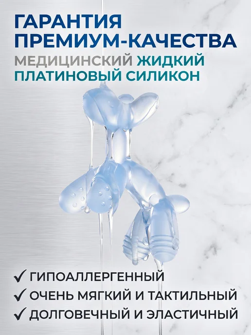Силиконовый грызунок-массажер собачка из шарика для малышей, вариант, фото 5