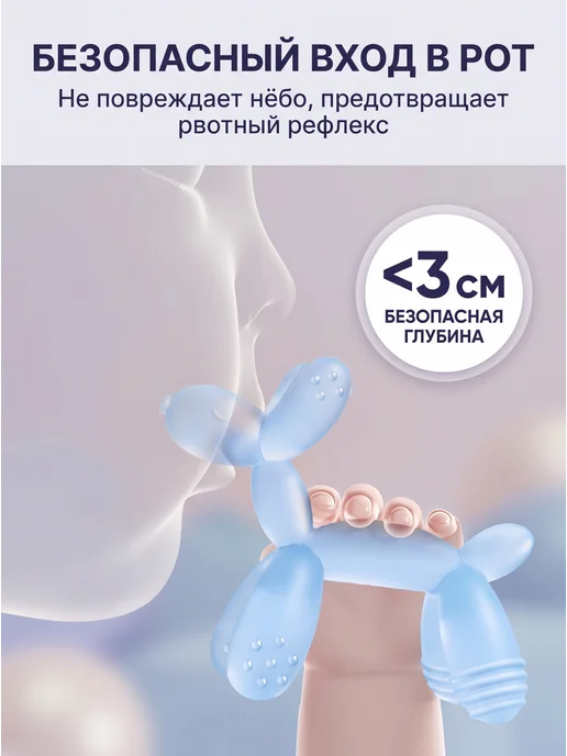 Силиконовый грызунок-массажер собачка из шарика для малышей, вариант, фото 7