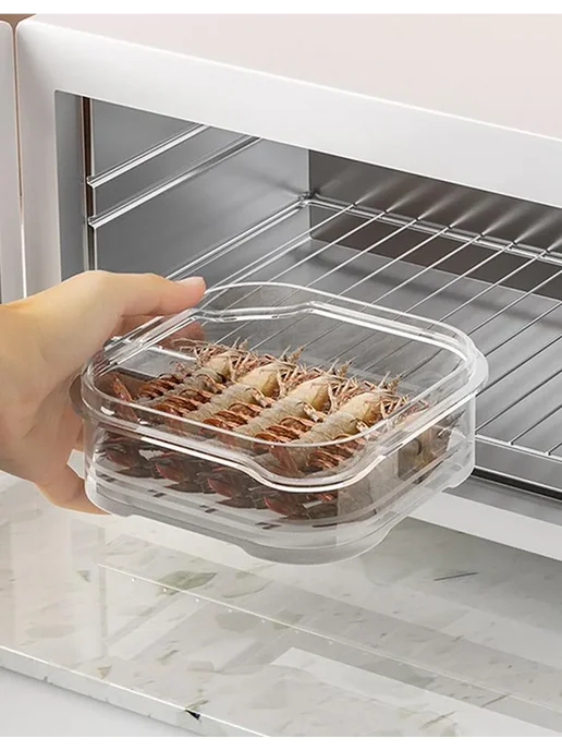 Контейнеры для хранения продуктов в холодильнике, белый, фото 3