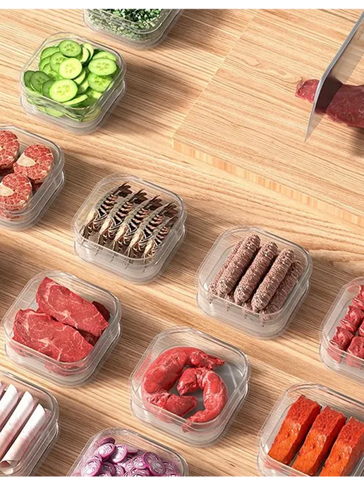 Контейнеры для хранения продуктов в холодильнике, белый, фото 8