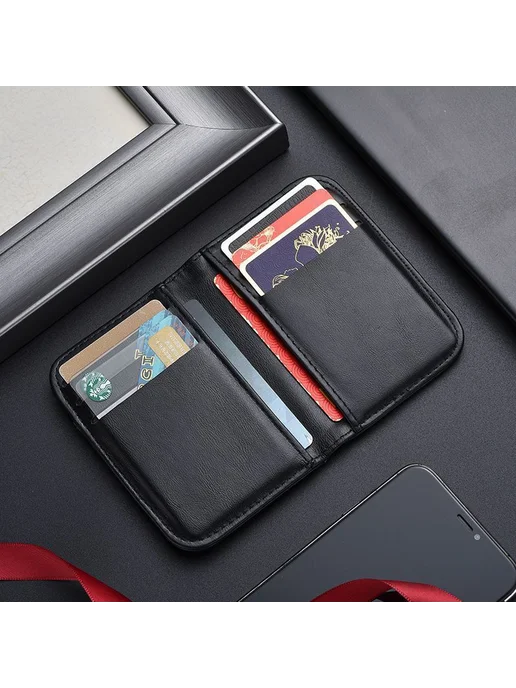 Картхолдер RFID черный, черный, фото 6