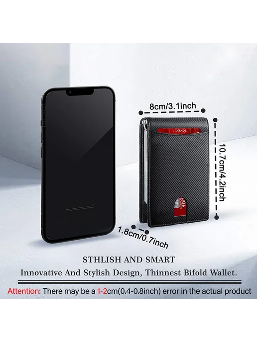 SMILEY SUNSHINE RFID-держатель кредитных карт, зажимы для денег Full Black, черный, фото 3