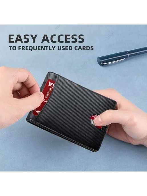 SMILEY SUNSHINE RFID-держатель кредитных карт, зажимы для денег Full Black, черный, фото 4