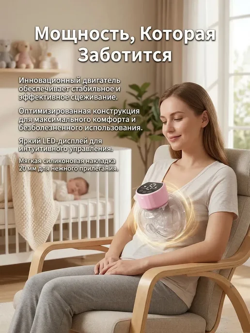 Молокоотсос, розовый, фото 5