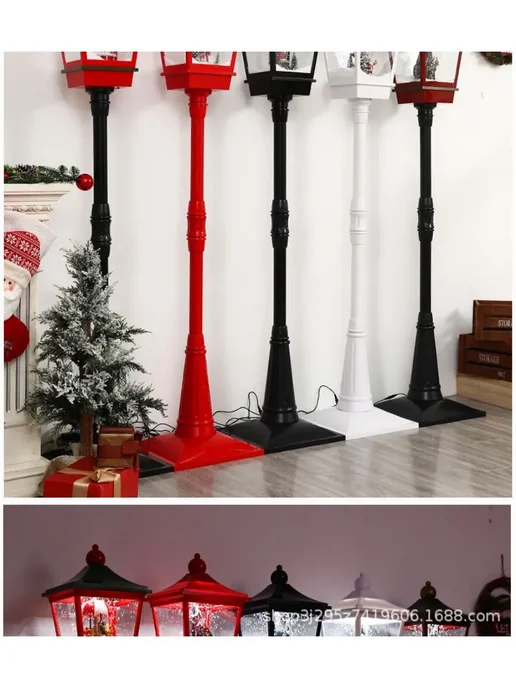Новогодний фонарь декоративный со снегом,1.6m, вариант, фото 2