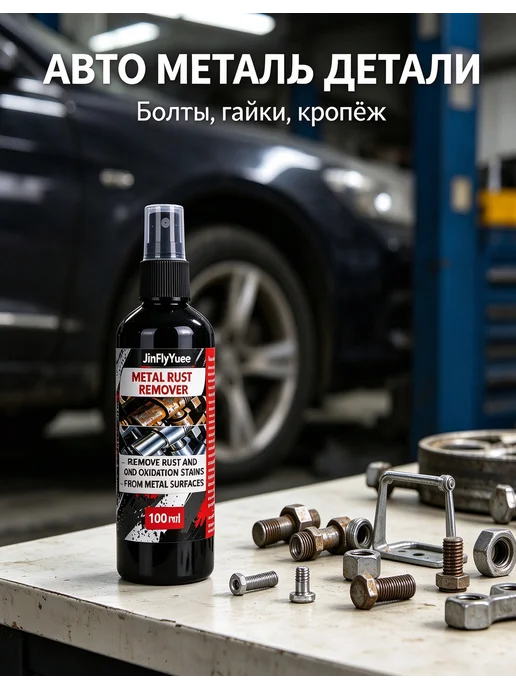 Очиститель ржавчины спрей 100 мл, готовый раствор, 100 мл, фото 6