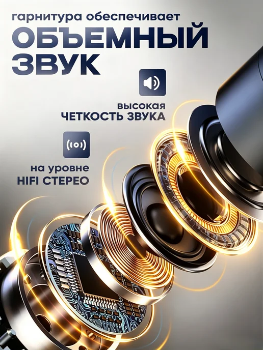 Гарнитура блютуз для телефона водителю, черный, фото 2