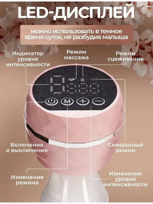 Молокоотсос электрический беспроводной, белый, фото 6