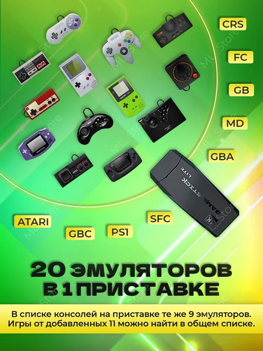 Консоль игровая приставка для телевизора Game Stick M8 с игр, вариант, фото 4